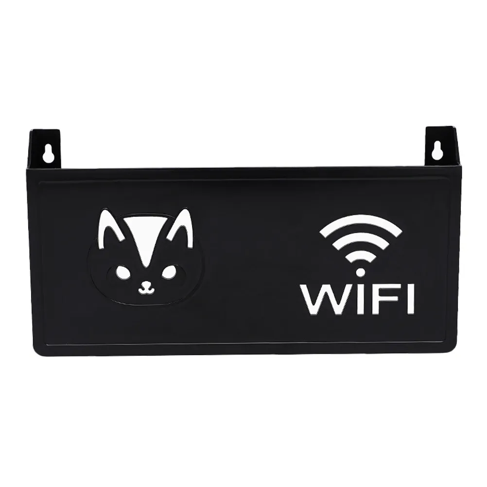 Boîte de rangement murale pour routeur, support décoratif pour WiFi, organisateur, boîte de dissimulation de routeur, gestion des câbles, étagère ventilée