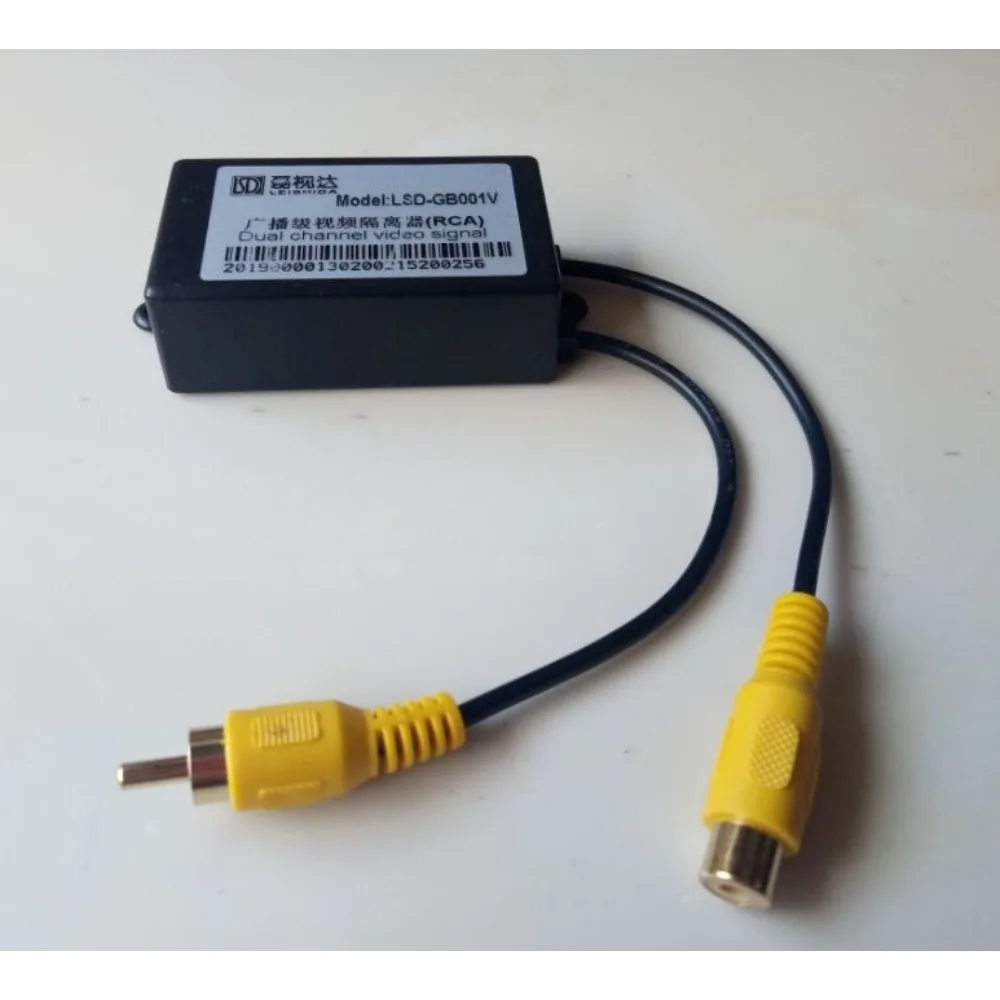 RCA Video Isolator Monitoring Video Interference AV Video Filter Eliminates Strong Current Horizontal Grain Snowflake