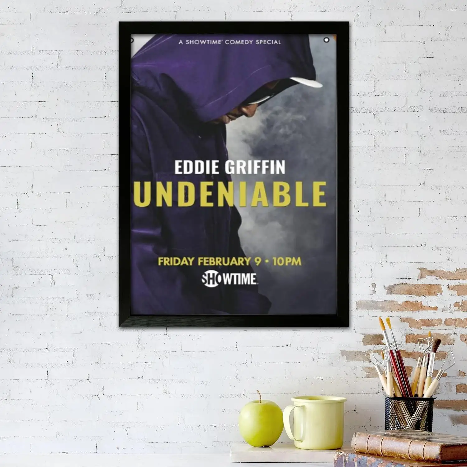 ملصق فني من القماش Eddie Griffin وفن جداري، طباعة صور، عائلة حديثة، ديكور غرفة النوم، ملصقات، لوحة زخرفية