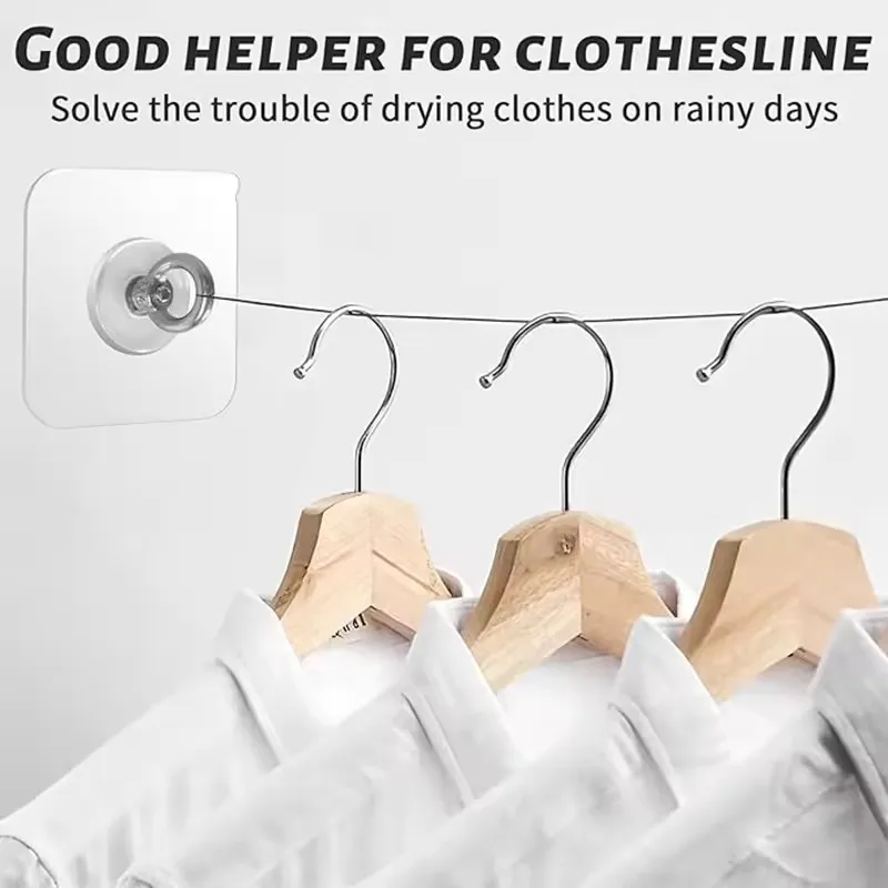 1/5/10PCS Stainless Steel Ceiling Hook Strong Self-adhesive Circular Screw Hook Flowerpot Hanging Ring Storage Decoration Hook view 5