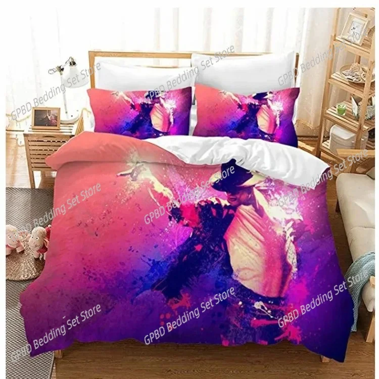 3D Print Michael Jackson Bedding Set 3D Printed Suitable for Bedroom Duvet Cover Set With Pillowcases Kids Home Textile