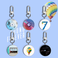 Acrylic Kpop Mini CD Keychain JUNGKOOK GOLDEN Album SPRING FOREVER YOUNG Agust Ddays RM PAJIMIN VTae Hyung KeyRing Pendent Merch