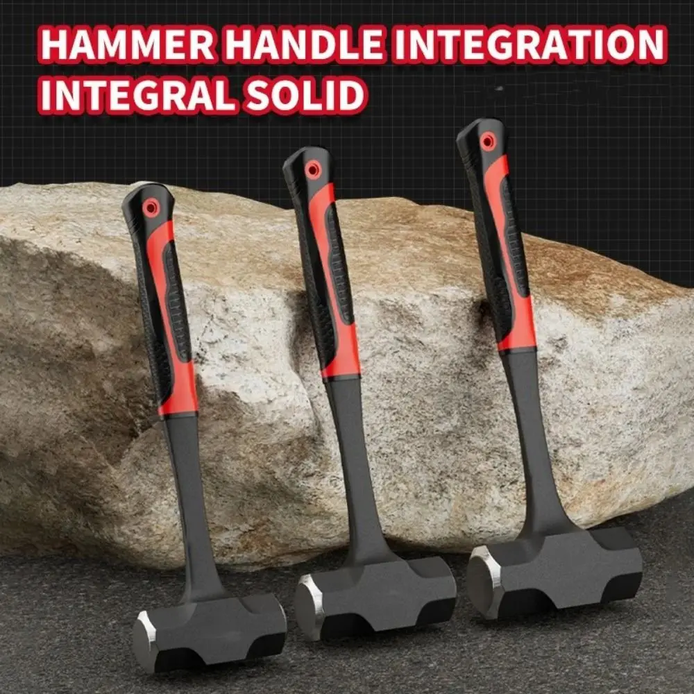 

Heavy-Duty Octagonal Hammer High-carbon Steel Shock-absorbing Solid Hammer Durable Non-slip Handle Siamese Wall Smashing Tool
