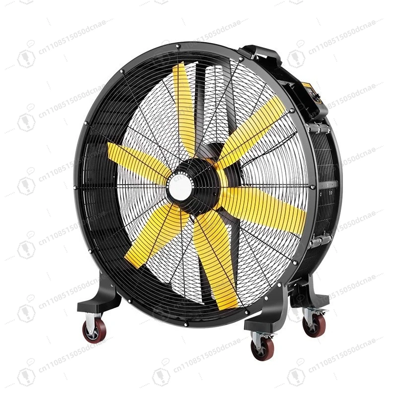 Permanent Magnet Variable Frequency Industrial Fan Mobile High Power Cylinder Floor Fan for Warehouse Workshop Cooling