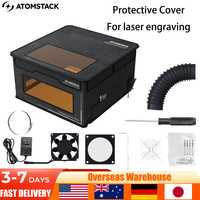 ATOMSTACK Laser Engraver Enclosure Fireproof and Dustproof Protective Cover FB2 760x740x420mm With Exhaust Fan and Pipe Fits
