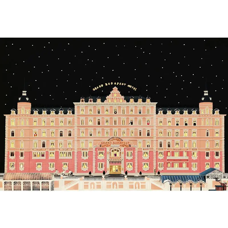 Adult Paper Jigsaw Puzzle 1000 Pieces Budapest Hotel Night 70*50cm Stress Relief Construction Entertainment Toys Christmas Gift