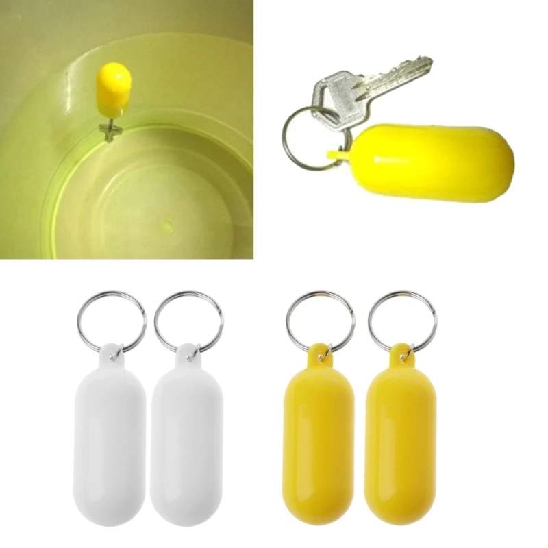 2Pcs Car Keys Keychain Sports Float Keychain for Boatings Fishing Kayak Surfing