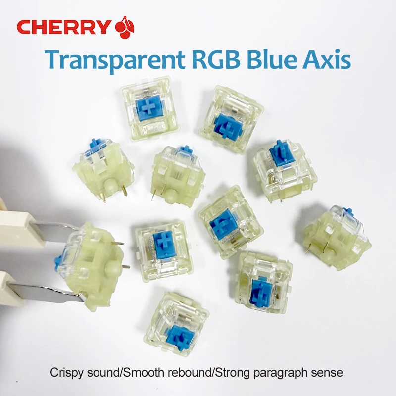 

CHERRY MX Mechanical Keyboard Switch Blue Paragraph Switch 3-pin Cherry Clear RGB Switch