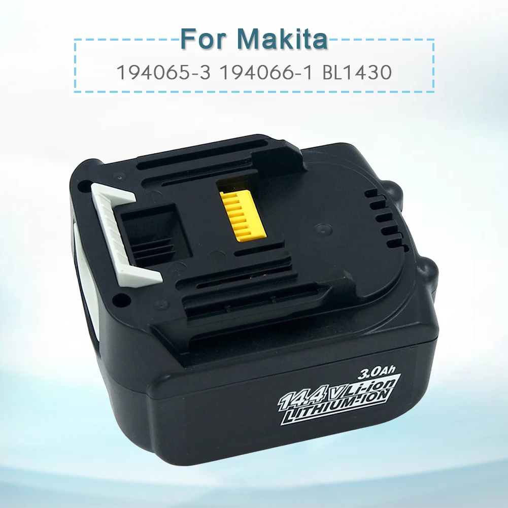 14.4V 3.0Ah 3000mAh Lithium-Ion BL1430 Rechargeable Battery for Makita Cordless Tools BL1440 DA340DRF BDF343 Free post