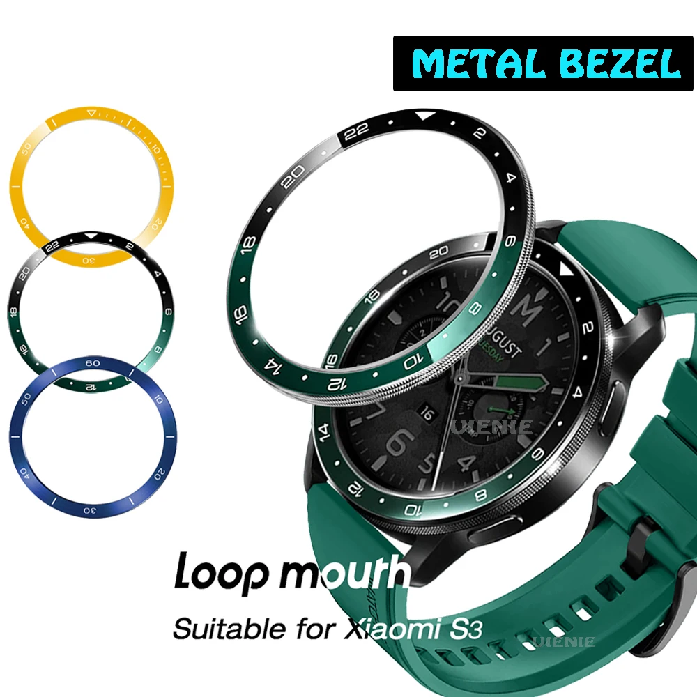 Bezel Ring For Xiaomi Watch S3 S4 Metal Stainless Steel Protecive Case Cover For Xiaomi Watch S4/S3 Protector Shell Accessories