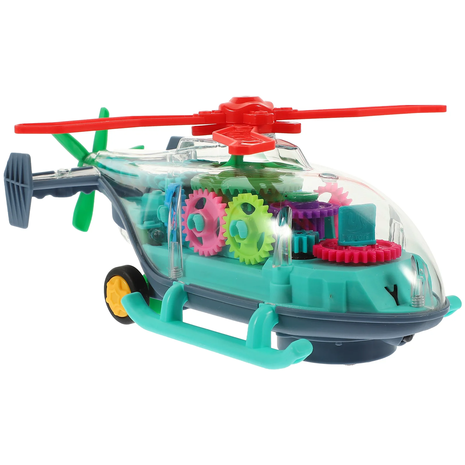 Transparent Gear Car Children’s Toys Mechanical Light up Airplane Toddler Cars for Toddlers 1-3 Electric