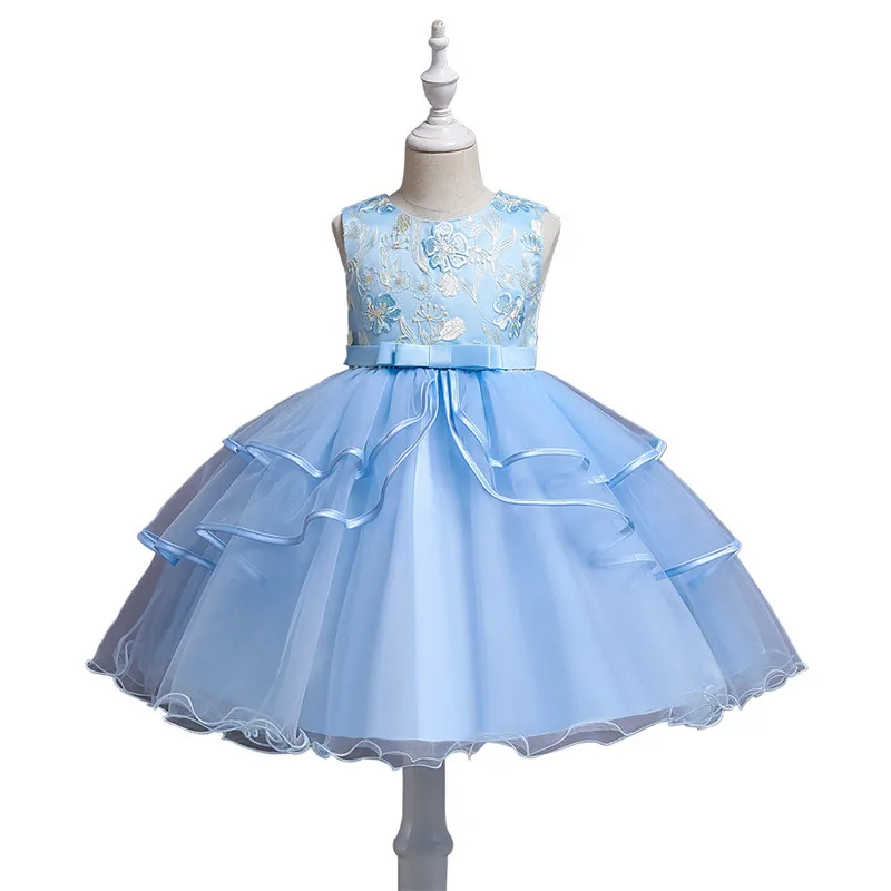 

3-10T Children Evening Party Dresses Elegant Girl Princess Dress Summer Kids dresses Girls Costume Flower Girls Wedding dress