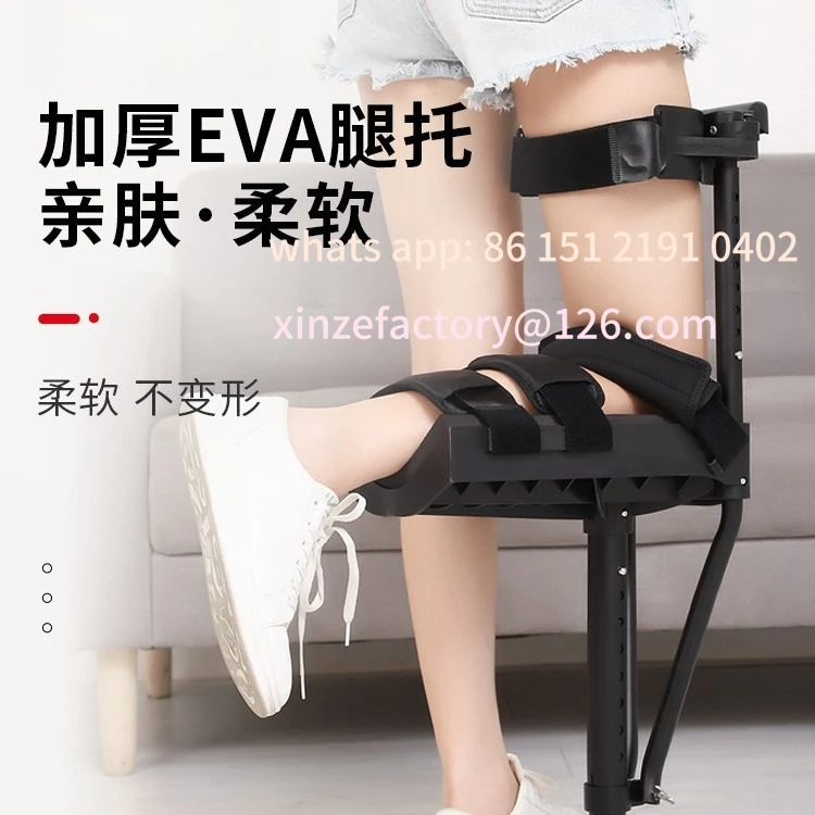 

Customizable medium calf sprain ankle injury fall injury walking artifact non-slip crutches walker single leg telescopic assist