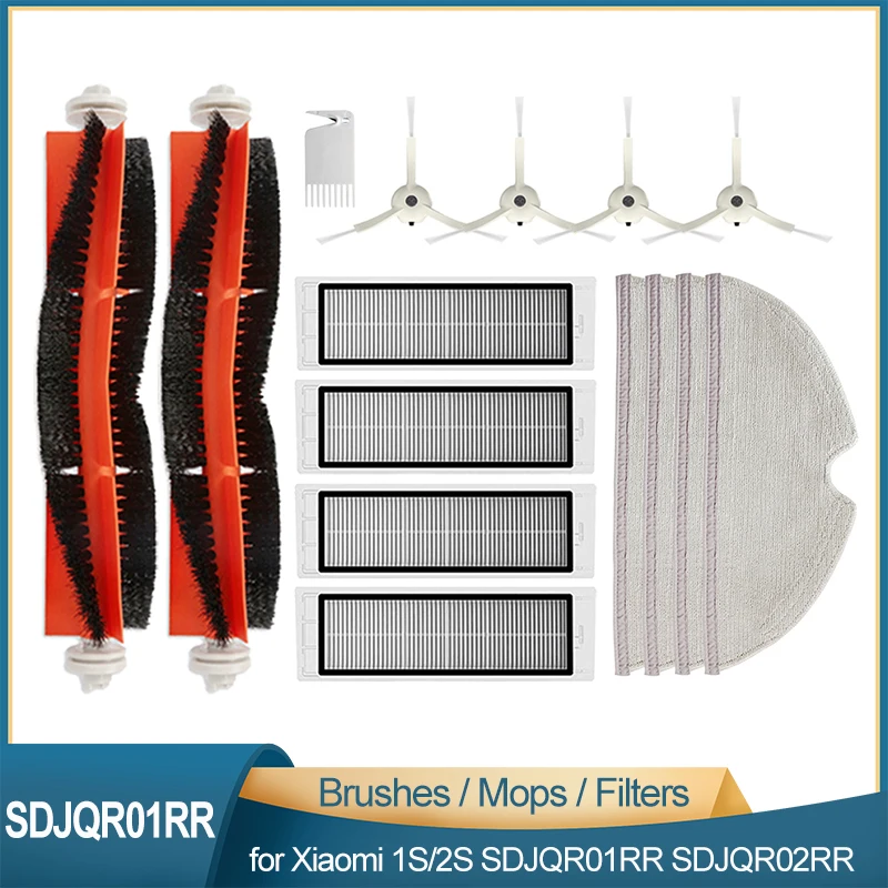 فلاتر HEPA لملحقات المكنسة الكهربائية ، ممسحة الفرشاة ، Xiaomi 1 S ، SDJQR02RR ، Roborock S50 ، S51 ، S52 ، S55 ، S6 ، XIAOWA ، E2 ، E3 ، E4