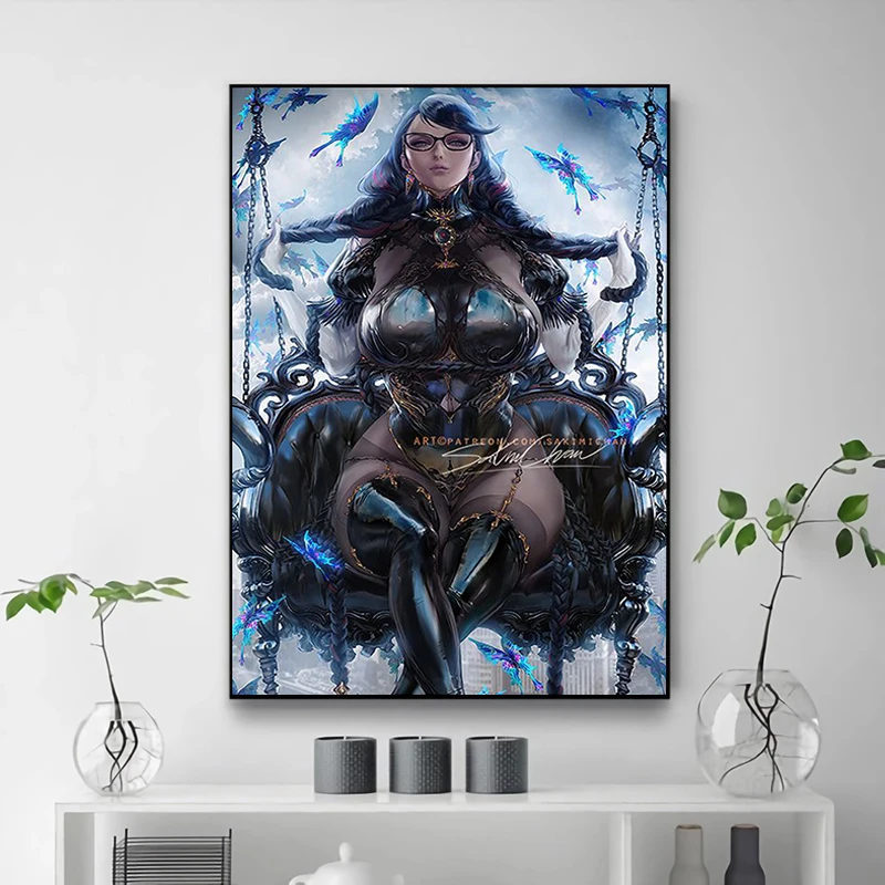 Bayonetta Game Poster Interior Paintings Wall Decoration Painting on Canvas Wall Art Home Accessory Room Decor Decorations the