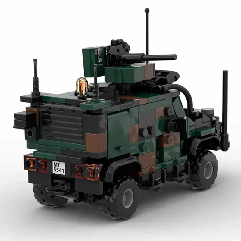 Moc tijolos de construção modelo de carro militar do exército italiano lmv tecnologia de carro blocos modulares presentes brinquedos para crianças conjuntos diy montagem