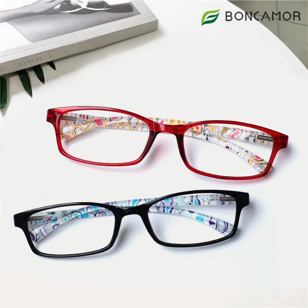 

Boncamor Hot Sale Reading Glasses Standard Fit Spring Hinge Optical Readers For Men Women Blue Light Blocking