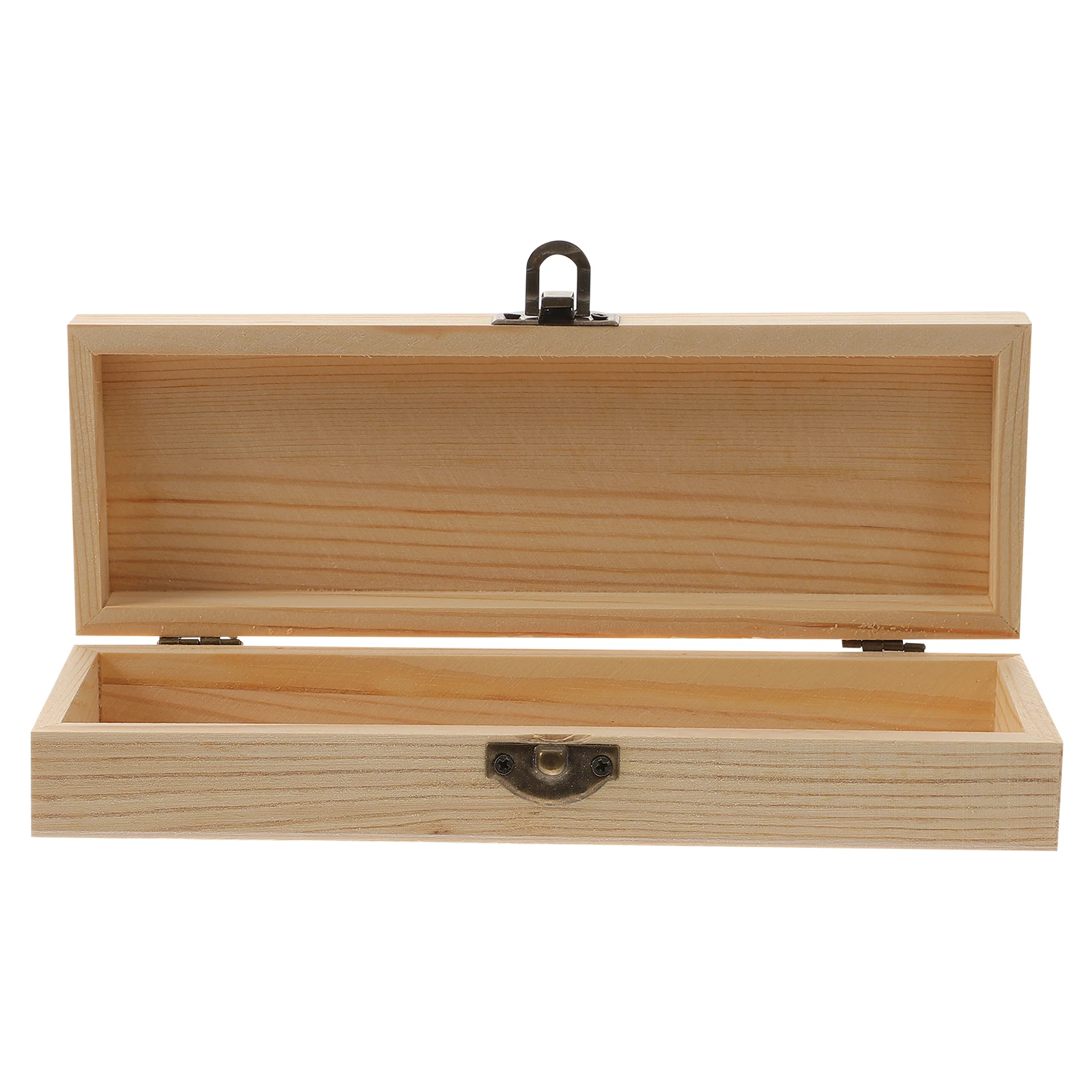 Wooden Drawing Molds Large Capacity Pencil Box Durable Storage Case Pens Pencils Kids Students Daily Use Frosted Holder