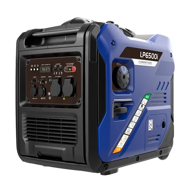 Electric Start 230v 5300w Gasoline Frequency Conversion Ultra-quiet LP6500I Digital Generator