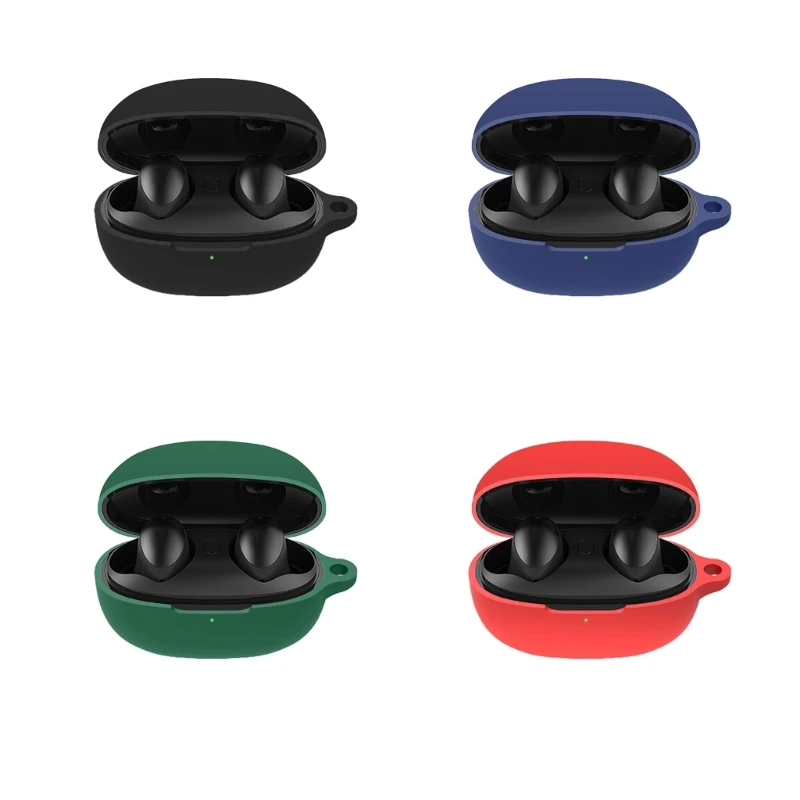 Headphone Shockproof-Housing Skin-friendly Cover for 1MORE ColorBuds 2 Washable Shell-Protect Non-slip Impact-resistant