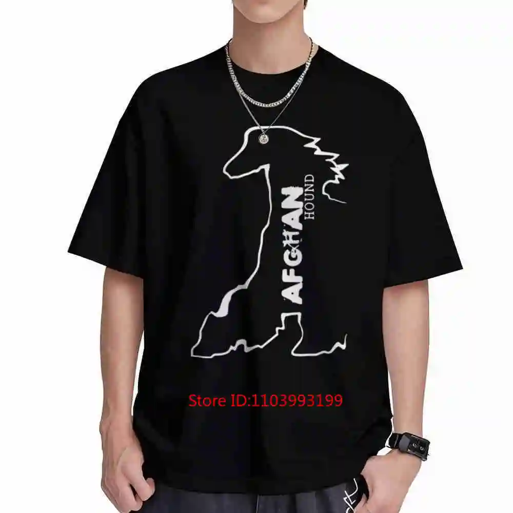 Afghan Hound Dog Dad Short Sleeve Tee 100% Cotton T-Shirt