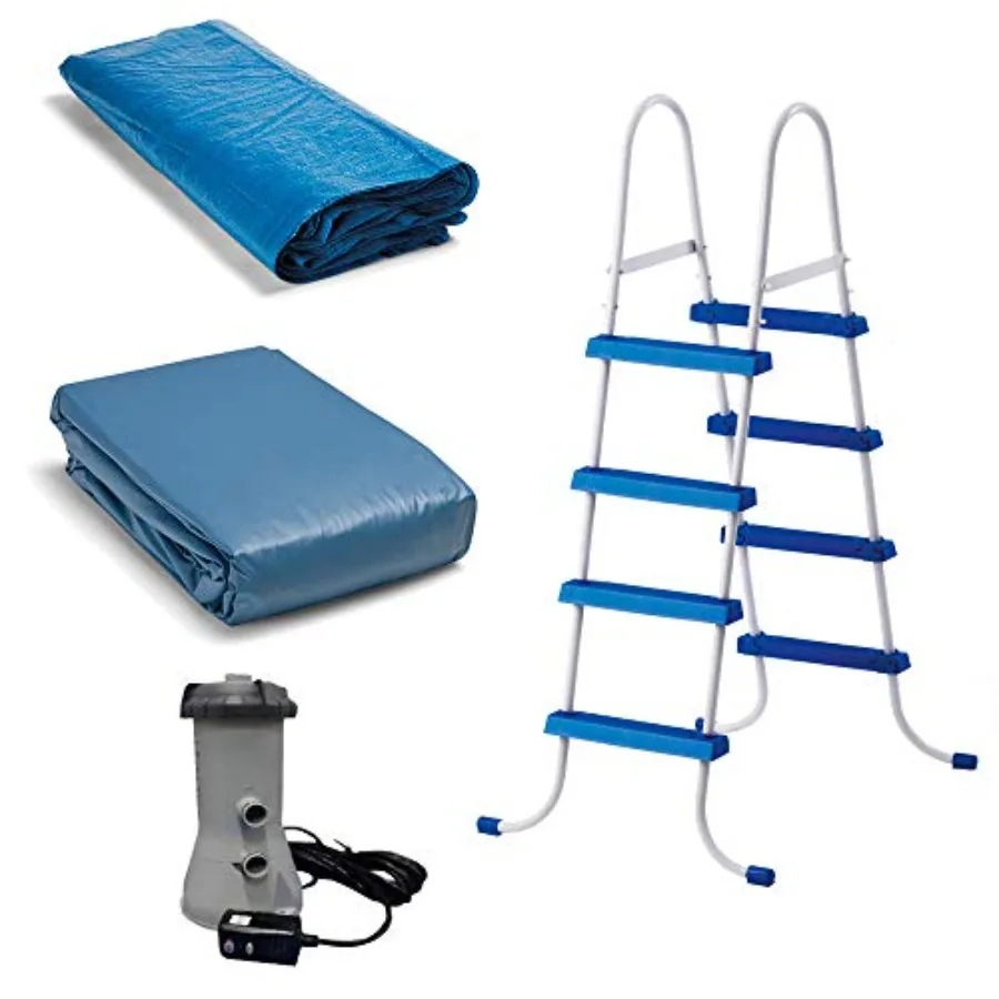 Easy Set Inflatable Swimming Pool Set: 15ft x 48in with 1000 GPH Cartridge Filter Pump and Hydrotools Chlorine Dispenser Easy A view 6