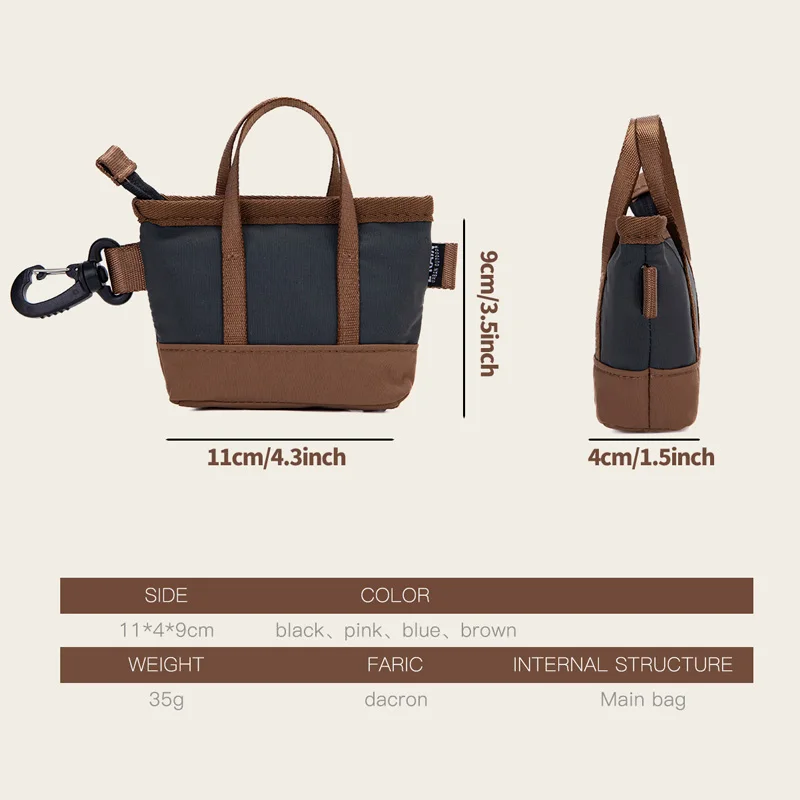 Mini Key & Coin Purse KNOLIG Bag Small Blue with One Zipper Bag Cute Cosmetic Bag for Women Lipstick Bag Card Holder
