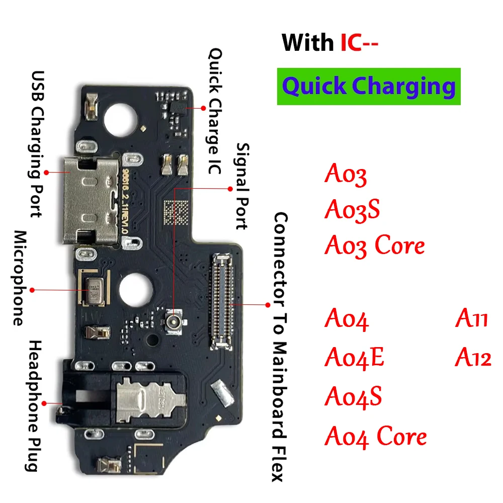 

1 шт. гибкий порт зарядки для Samsung A01 A02 A02s A03 A03s A04 Core A04S A04E A10 A10S A11 A12 док-станция USB-разъем для зарядного устройства Flex