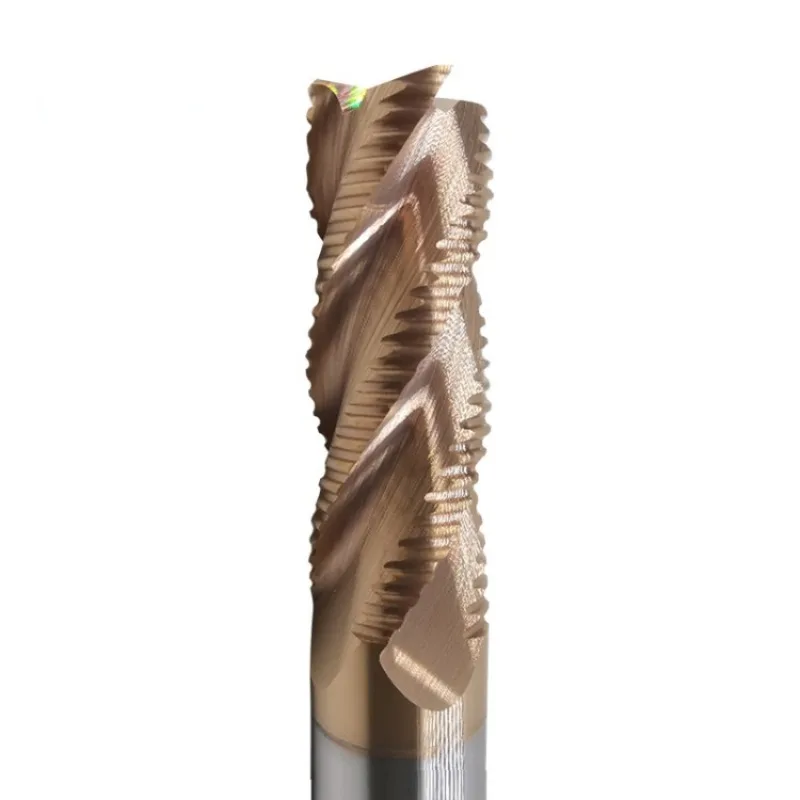 Roughing End Mill Solid Carbide 4 Flutes HRC55 3-20MM Shank For Steel Iron Aluminum MDF Fiberglass Acrylic Wood Copper Plastic