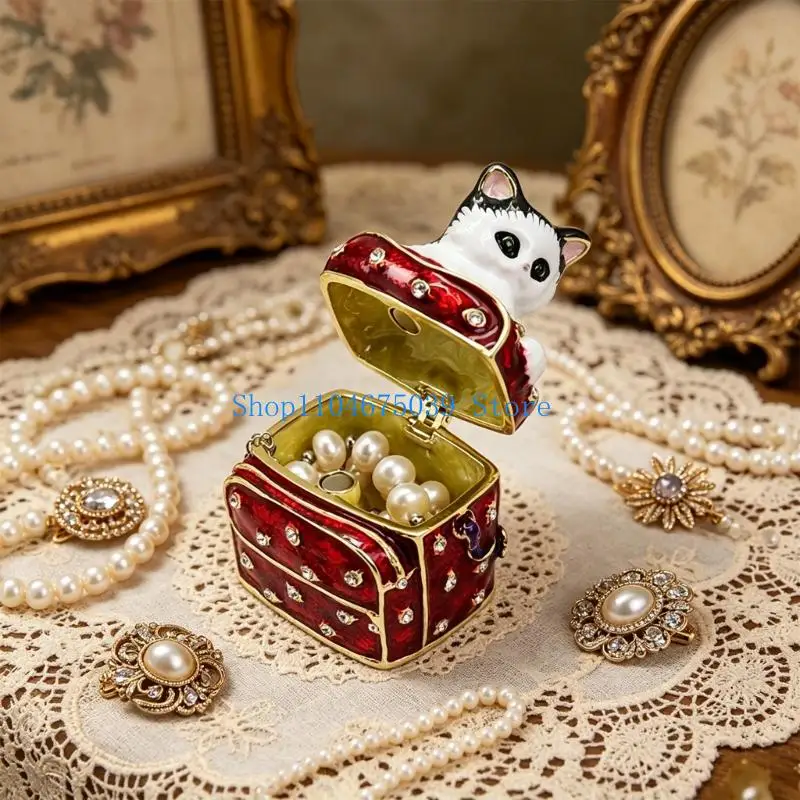 

5asd Whimsical Handmade Enamel Alloy Fancy Gift Box Perfect For Girlfriends