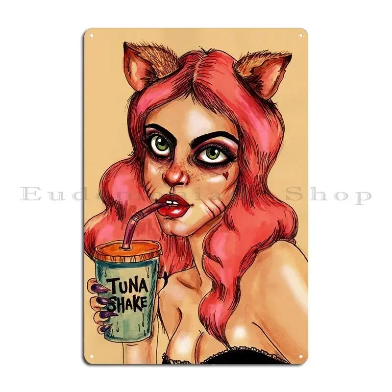 Pussy Cat Vi Metal Sign Wall Decor Garage Decoration Club Designer Customize Tin Sign Poster