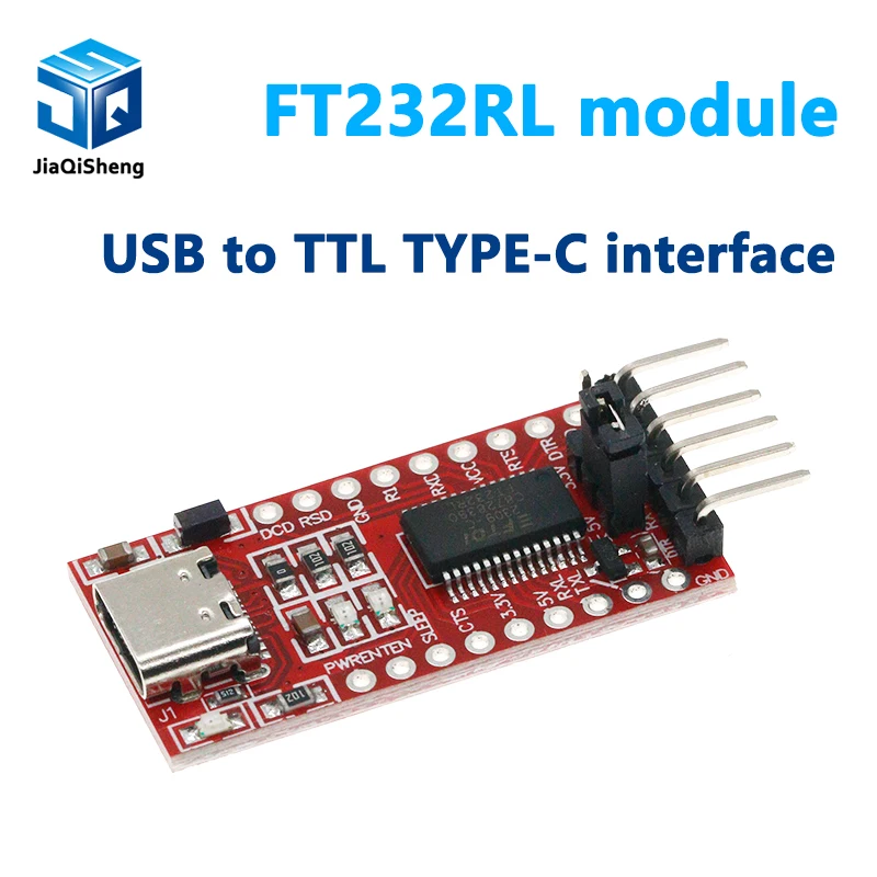 Последовательный преобразователь FT232RL FTDI с Type-C на TTL, модуль адаптера 3,3 В 5,5 В FT232R, плата адаптера с мини-USB на TTL для Arduino