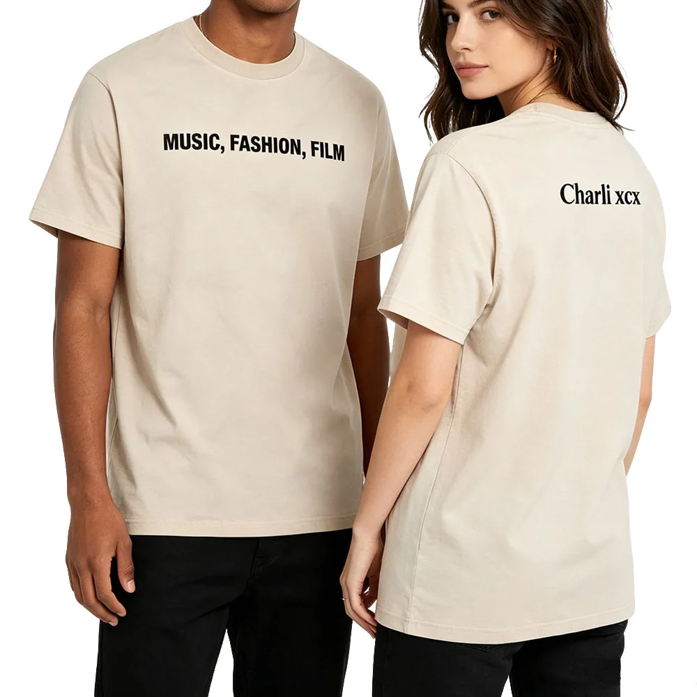 Music, Fashion, Film Album Graphic Merch CHARLI XCX Design Printing T-shirt Cotton Summer O-neck Women Tshirts Casual Soft Tees