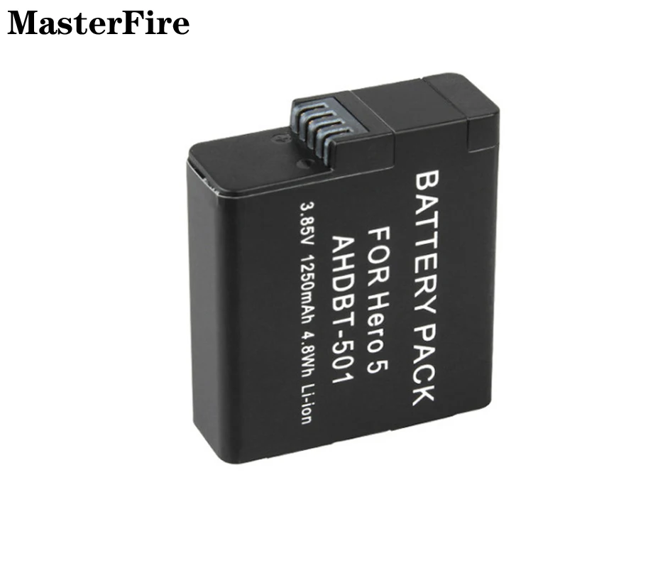 Wholesale For GoPro Hero 5 Black 1250mah Li-ion Battery for GoPro 8 GoPro 7 GoPro 6 GoPro 5 Batteries Action Camera Accessories