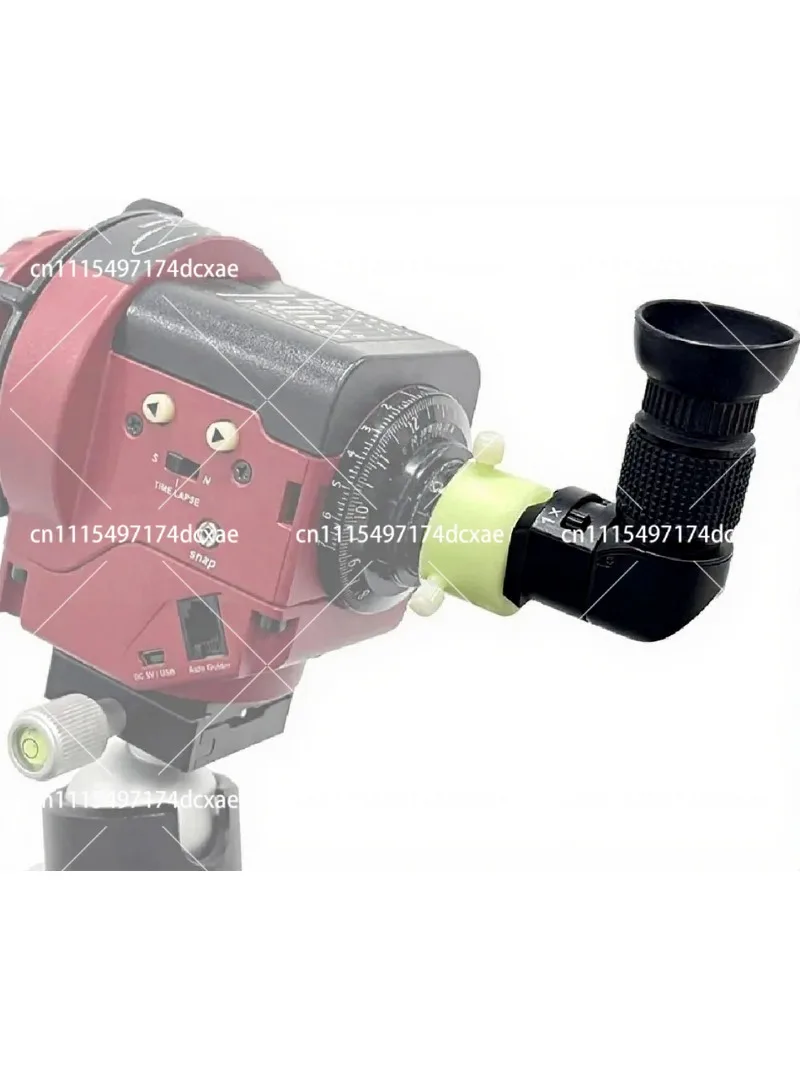 Right Angle Viewfinder with Adapter for Polar Scope, Built-in Diopter, 360° Rotating for Polar Alignment
