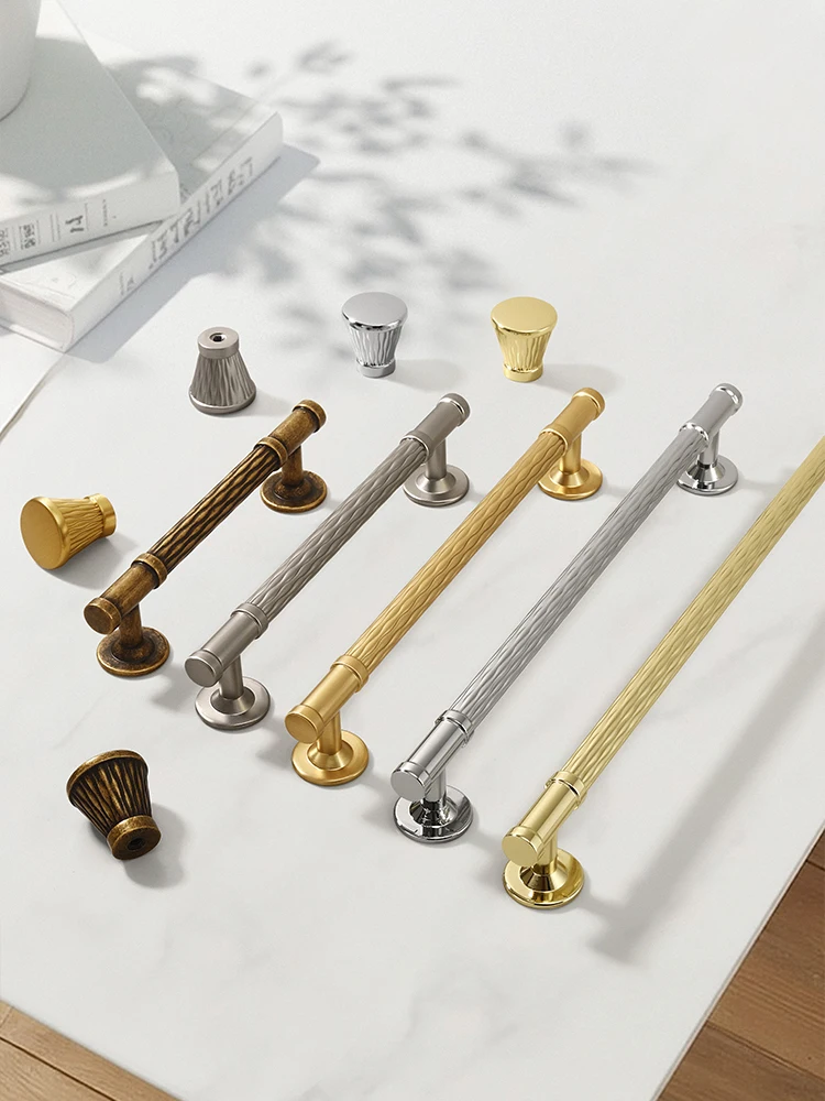 Chrome Silver Kitchen Cabinet Handles Antique Cupboard Door Knobs Light Luuxry Wardrobe Pulls Zinc Alloy Furniture Handles 320mm