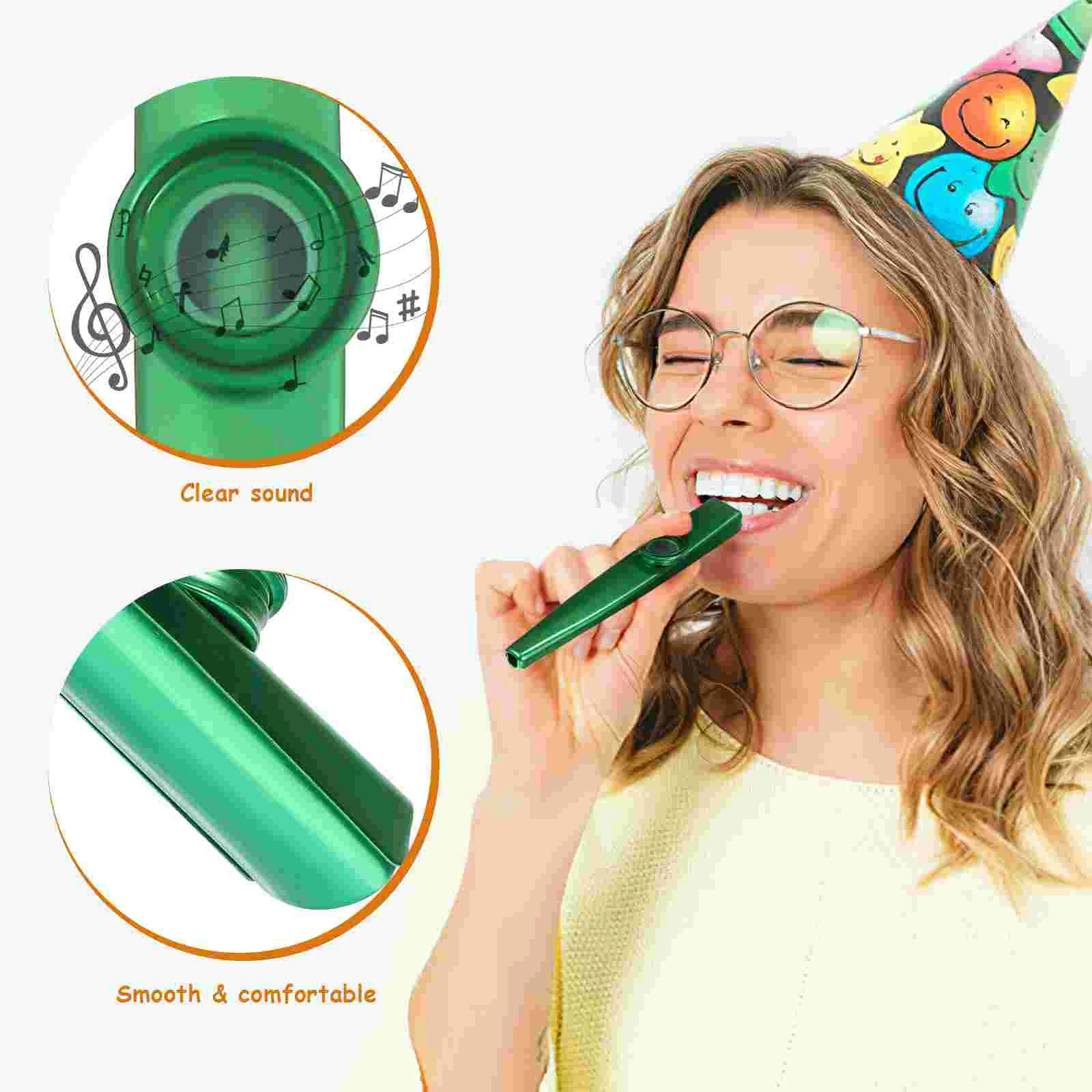 12 Pcs Kazoos Kazoo Instrument Metal Kazoos For Adults Beginner Kazoos Performance Kazoo For Kids Kazoo Set