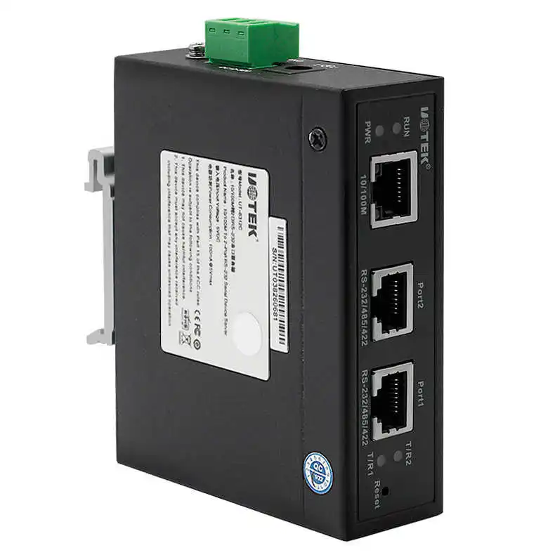 Yutai TCP/IP Ethernet To 2-port RS485/422/232 Industrial Grade Serial Server UT-6312C