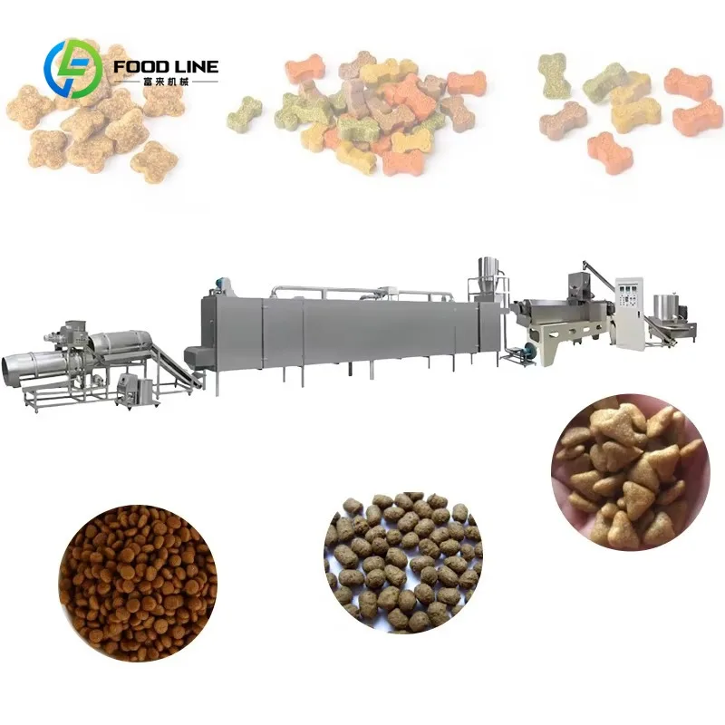 Customized Dog and Cat Kibble Food Making Machine Dry Dog Pet Food Production Line Dog Wet Pet Food Canned Machine