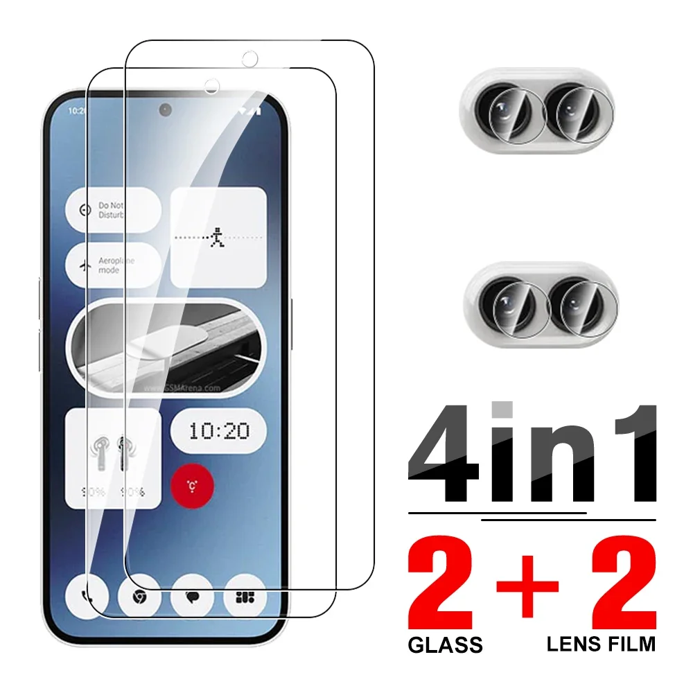 4In1 Tempered Glass Case (2A) Screen Protector For Nothing Phone 2A 2 A Phone2a Camera Lens Protective Films