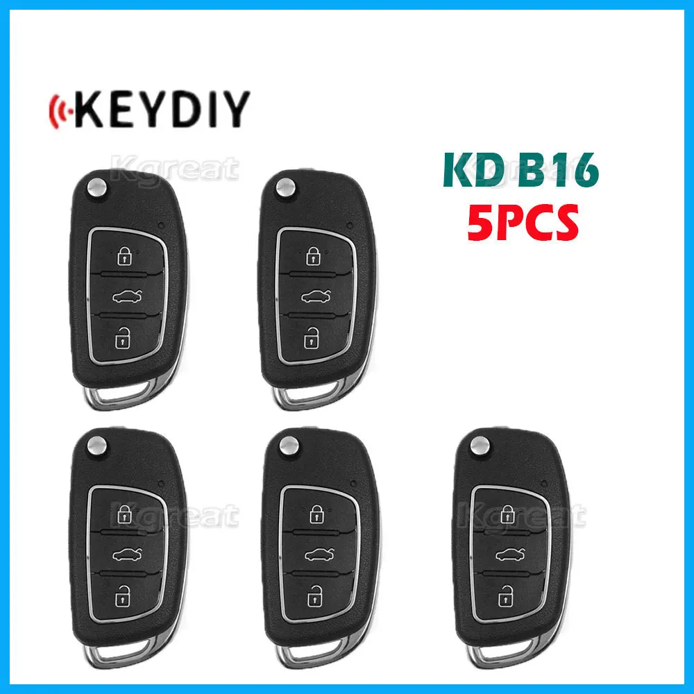 

Универсальный пульт дистанционного управления для автомобиля KEYDIY KD B16, 5 шт.