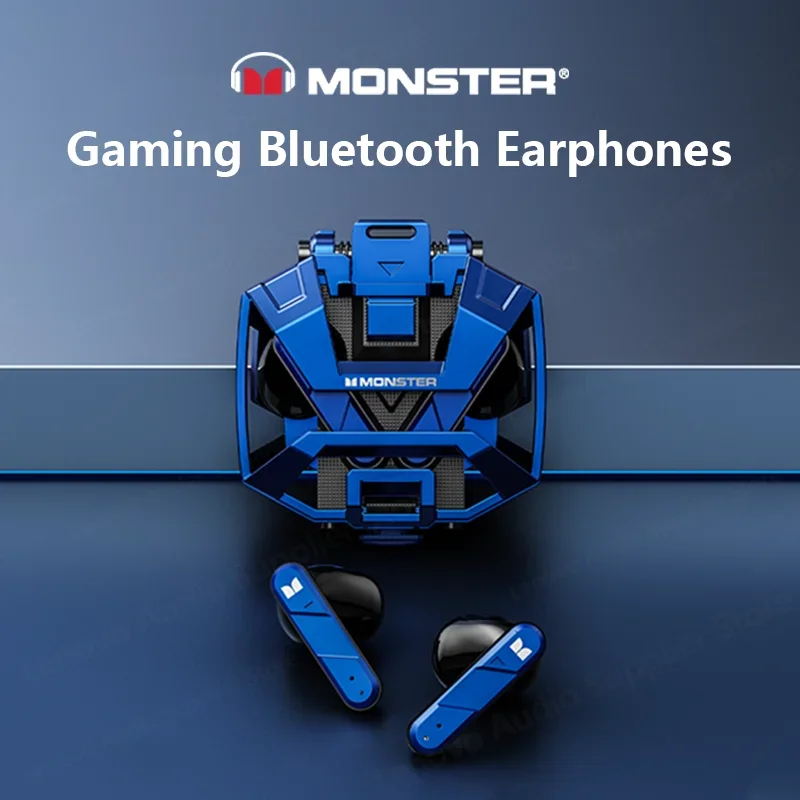 Monster XKT09 TWS Wireless Earphones Bluetooth 5.2 Headphones Gaming Sports Noise Reduction Dual Mode Headset