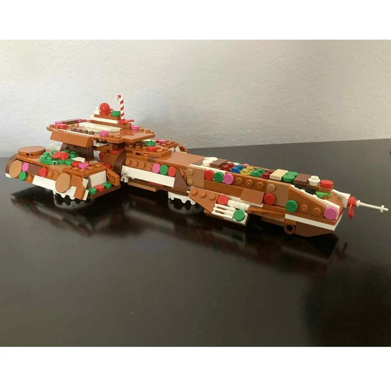 MOC-238481 اللبنات سلسلة حرب الفضاء فيلم ساخن عيد الميلاد طبعة المركبة الفضائية الإبداعية الطوب نموذج التعليم ملحقات لعبة