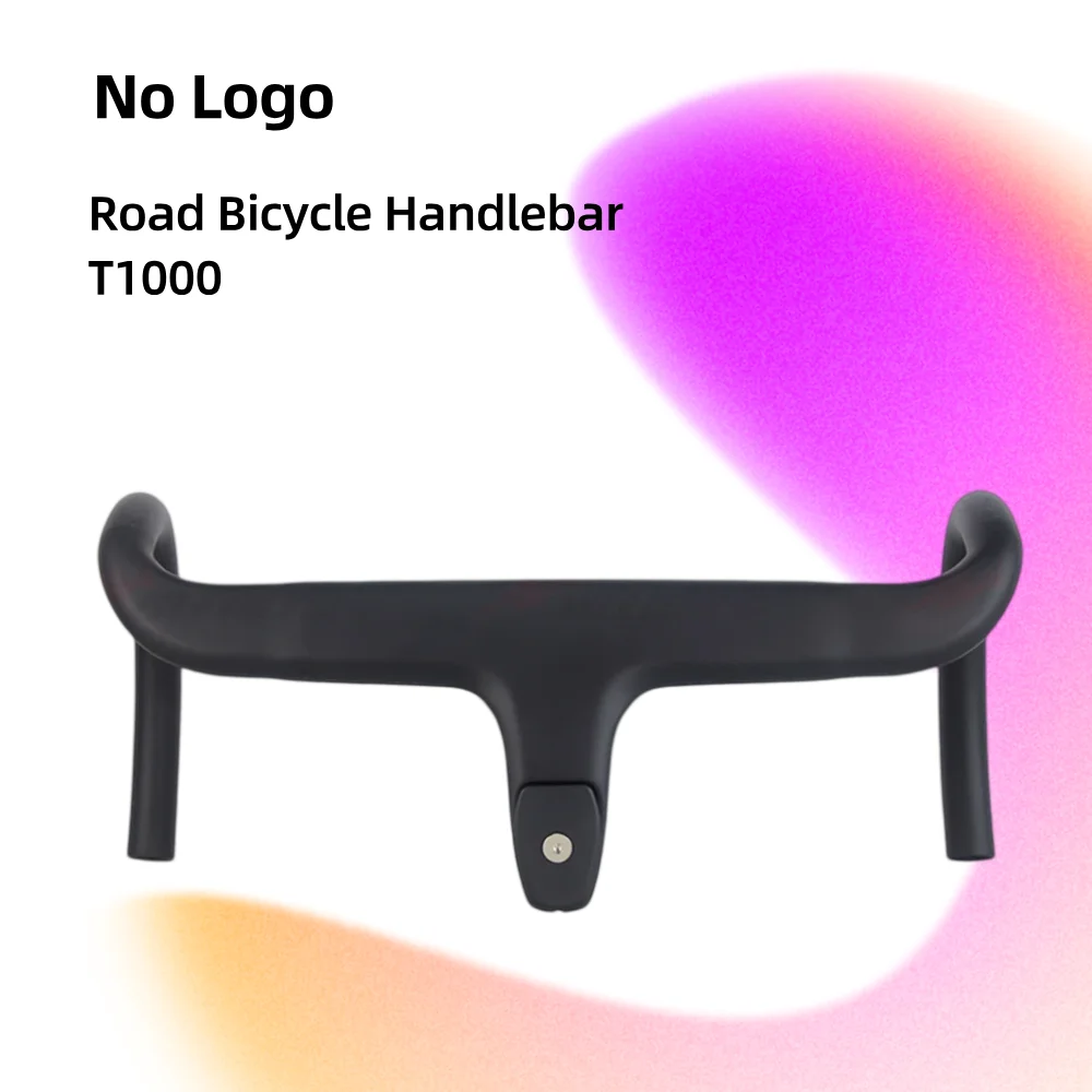 

Road Bike Integrated Handlebar Stem Clamp Diameter 28.6MM Road Cycling Parts No Logo Can Be Customized Internal Routing Bar