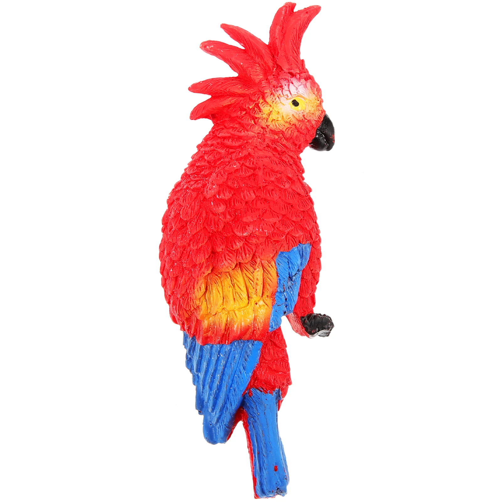 

Parrot Figurines Aquarium Decoration Resin Crafts Miniature Bird Model Red Tank L scaping Pendant Cute Cartoon Parrot