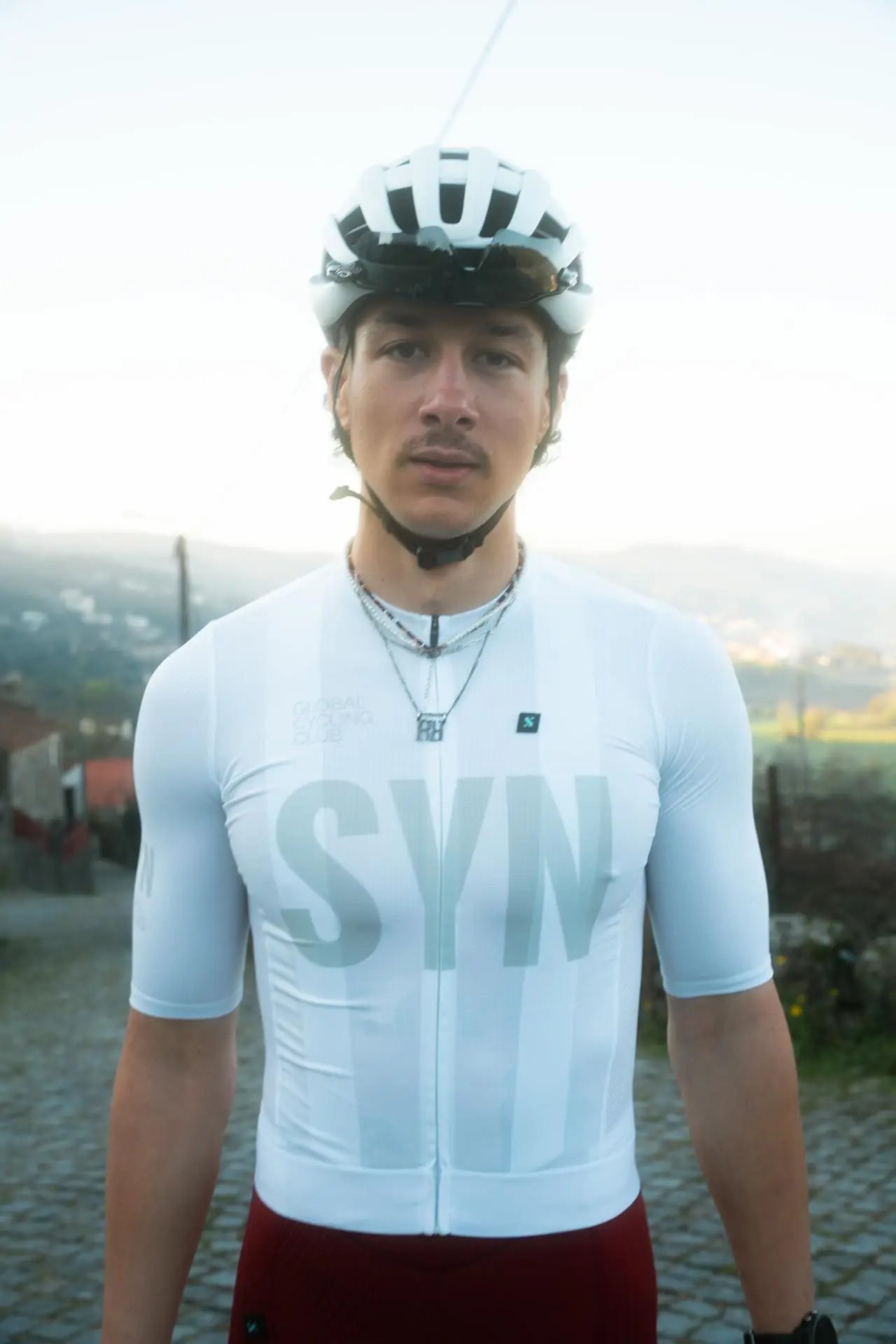 

SYN Men's bicycle jersey summer high-quality road bike riding top polyester fiber bicycle sports shirt riding shirt short top