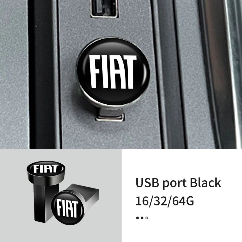 Car USB Flash Drive Mini Portable Storage Memory Drive Pendrive For FIAT Grande Punto 500 Abarth Tipo Panda Ducato Freemont Dobl