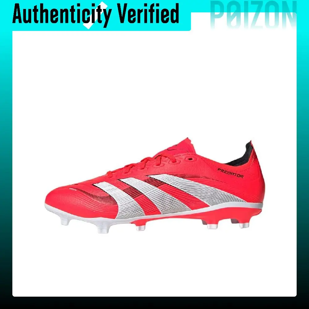 Adidas PREDATOR LEAGUE MG Multi Ground FG Firm Ground Soccer Shoes Unisex Red White ID3745