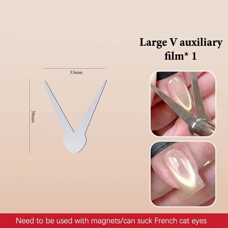 المهنية المزدوجة نهاية الفرنسية القط العين المغناطيس مسمار أداة فنية DIY بها بنفسك هلام البولندية لإنشاء V شكل الهلال خط مانيكير