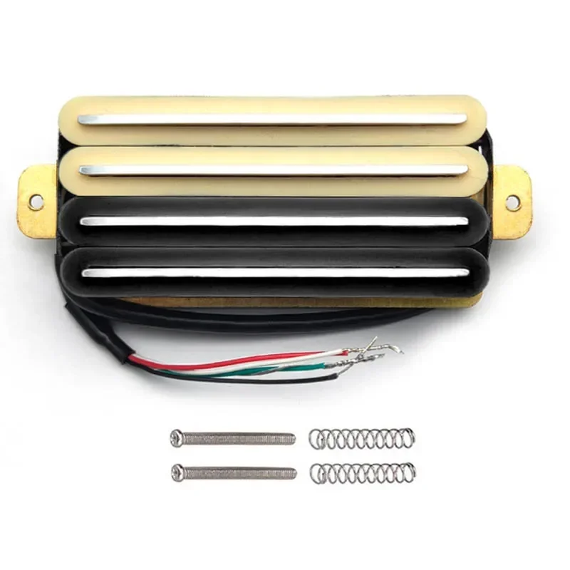 Gitara elektryczna Hot Rail z 2 podwójnymi ostrzami i wysokim wyjściem Typ ścieżki Cztery cewki Humbucker Pickup Czarny/biały/kość słoniowa/zielony/czerwony...